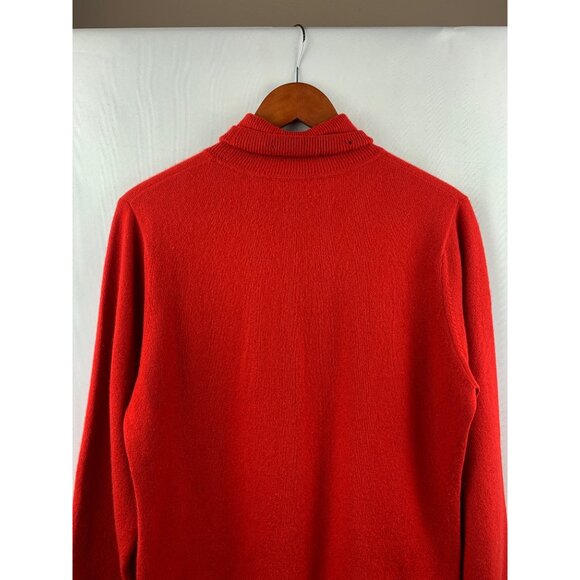 Women's Charter Club Red Cashmere Sweater Size L - Picture 9 of 9